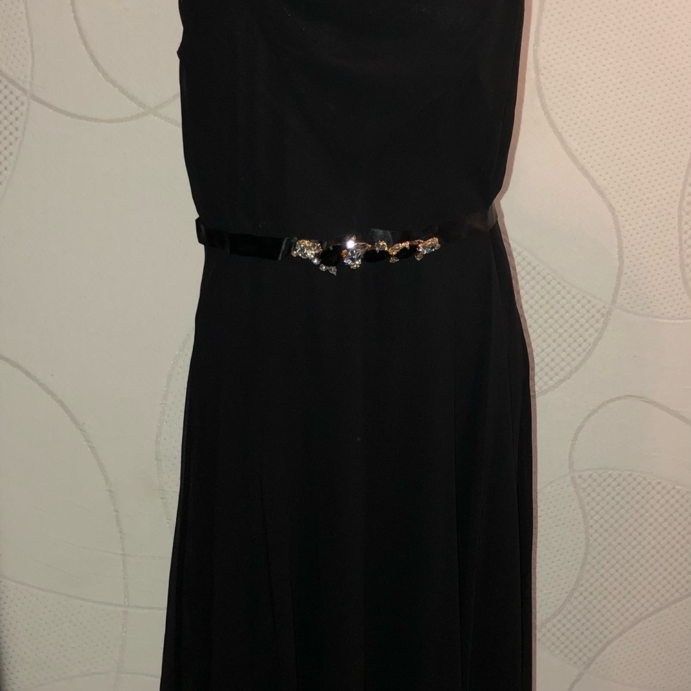 Little black dress again, drop back and front